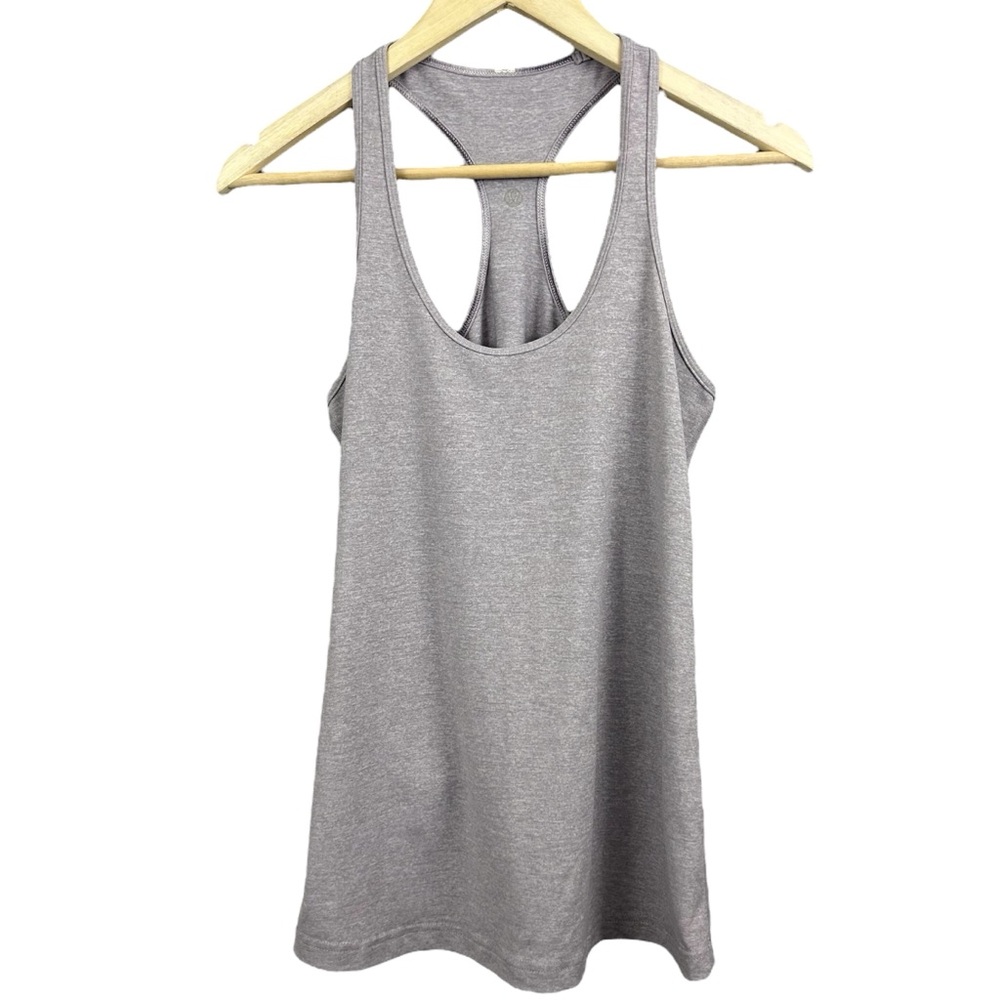 Lululemon Racerback Heathered Light Purple Tank Top Size Small